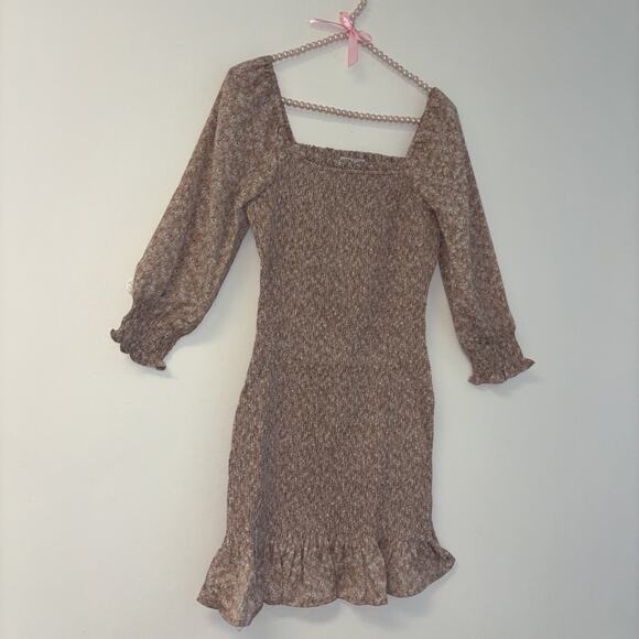 Paper Crane Floral Dress Sz M‎ Fairy Ethereal Dainty Mini NWT Milkmaid Smocked - Picture 3 of 9